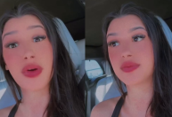 Bia Miranda diz que carro quase capotou indo ver filha na UTI: "Nervoso"