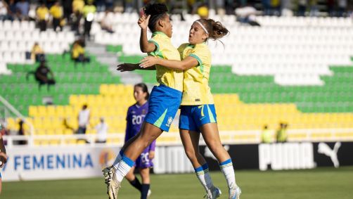 Brasil venceu o Equador por 5 a 1 na última rodada da primeira fase do Sul-Americano Sub-17