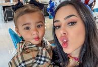 Bruna Biancardi faz piquenique com Mavie na praia; confira
