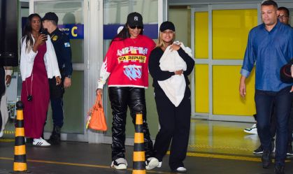Ludmilla e Brunna chegam ao Brasil após nascimento de Zuri; veja fotos