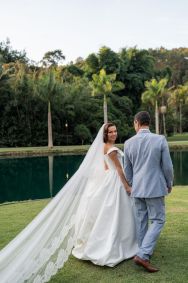 Isis Valverde se casou com Marcos Buaiz em cerimônia luxuosa em Jarinu, no interior de São Paulo