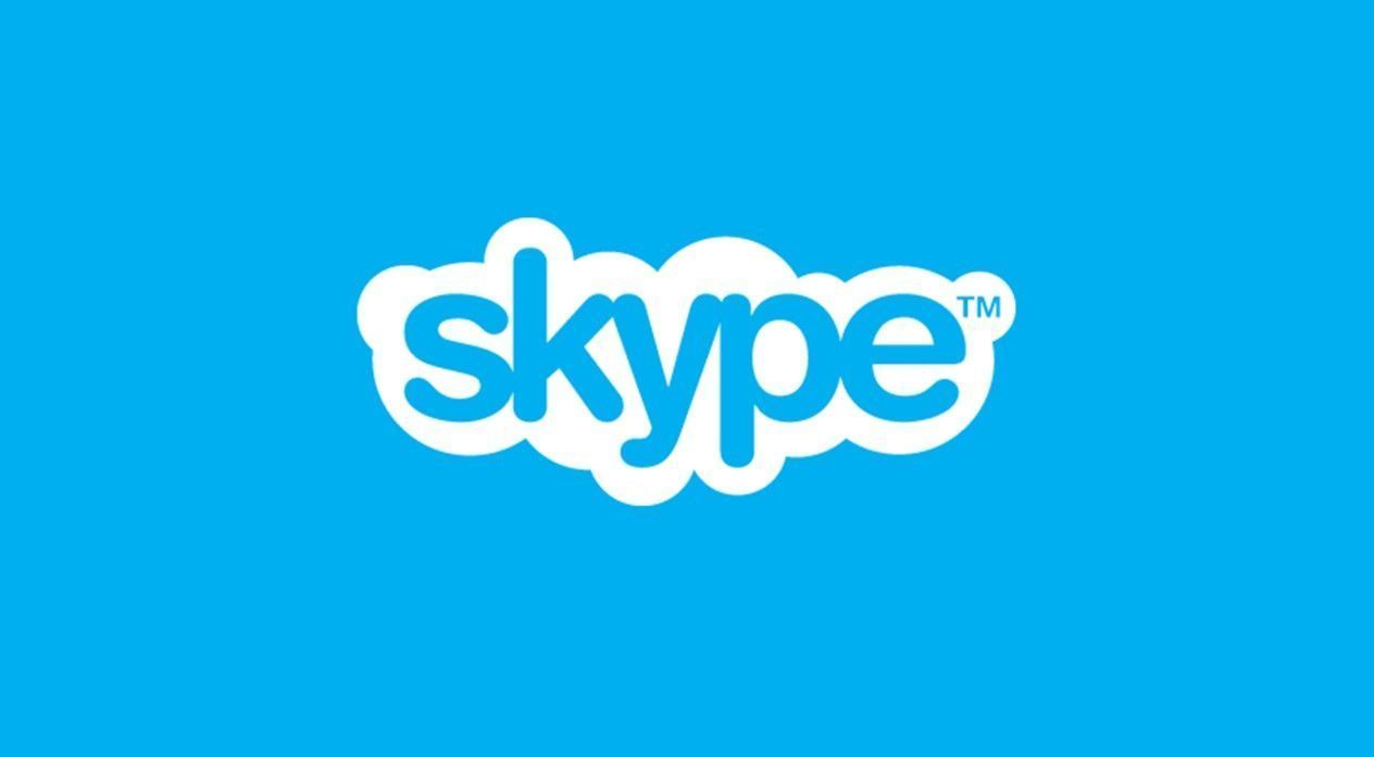 A imagem apresenta o logotipo do Skype em um fundo azul claro, em referência ao texto sobre como fazer backup dos seus contatos no Skype.