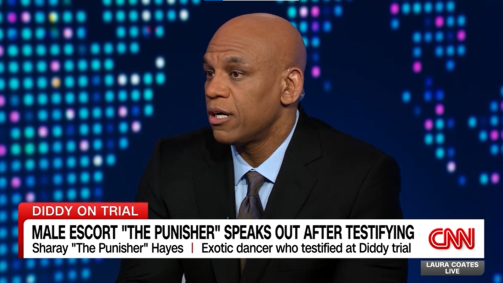 Sharay "The Punisher" Hayes em entrevista a Laura Coates, da CNN