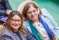 Janja agradece a Cida Gonçalves por trabalho no Ministério das Mulheres