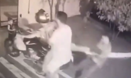 Vídeo: homem é espancado por torcedores rivais na frente do filho em Goiás