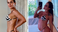 Carol Peixinho mostra evolução da gravidez ao celebrar 1º Dia das Mães