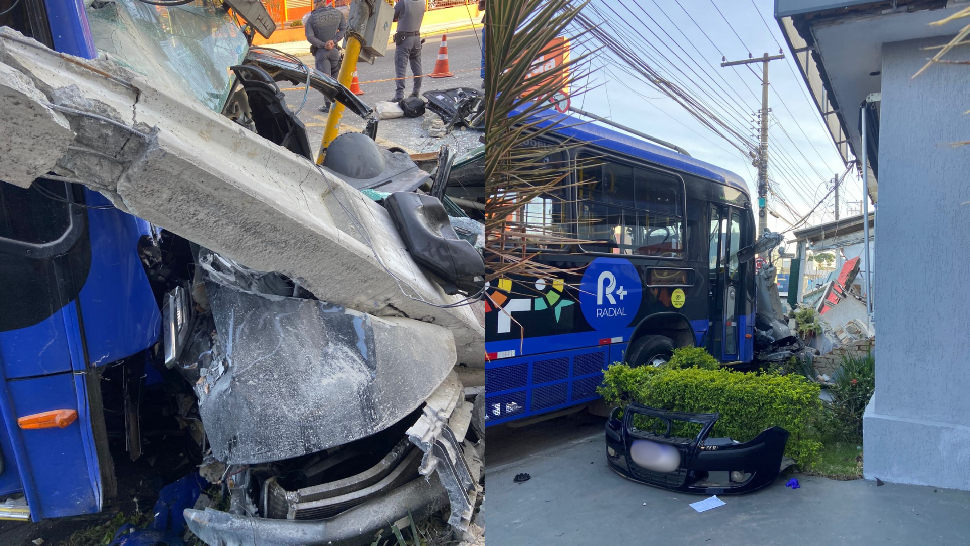 ACIDENTE CARRO E ÔNIBUS SUZANO