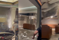 Vídeos: Teto do restaurante Madalosso desaba após forte chuva em Curitiba
