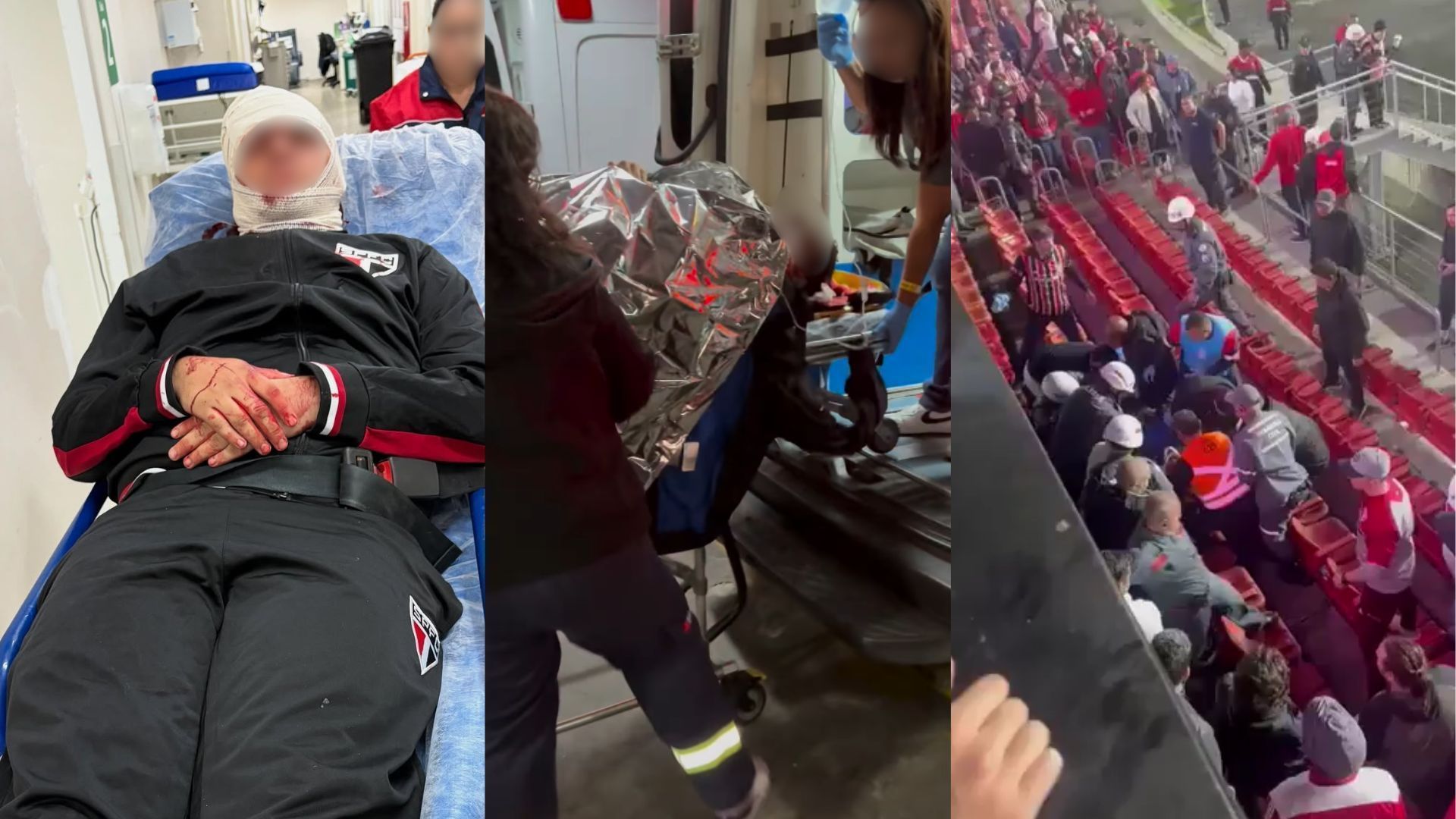 Placa de ferro cede e fere torcedores no Morumbis durante jogo do São Paulo