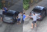 Vídeo: Casal tem carro e pertences roubados por dupla armada em Guarulhos