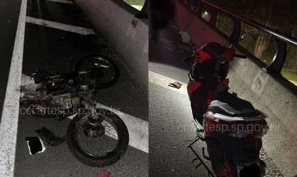 Viatura da PM bate em moto caída e motociclista morre em rodovia de SP