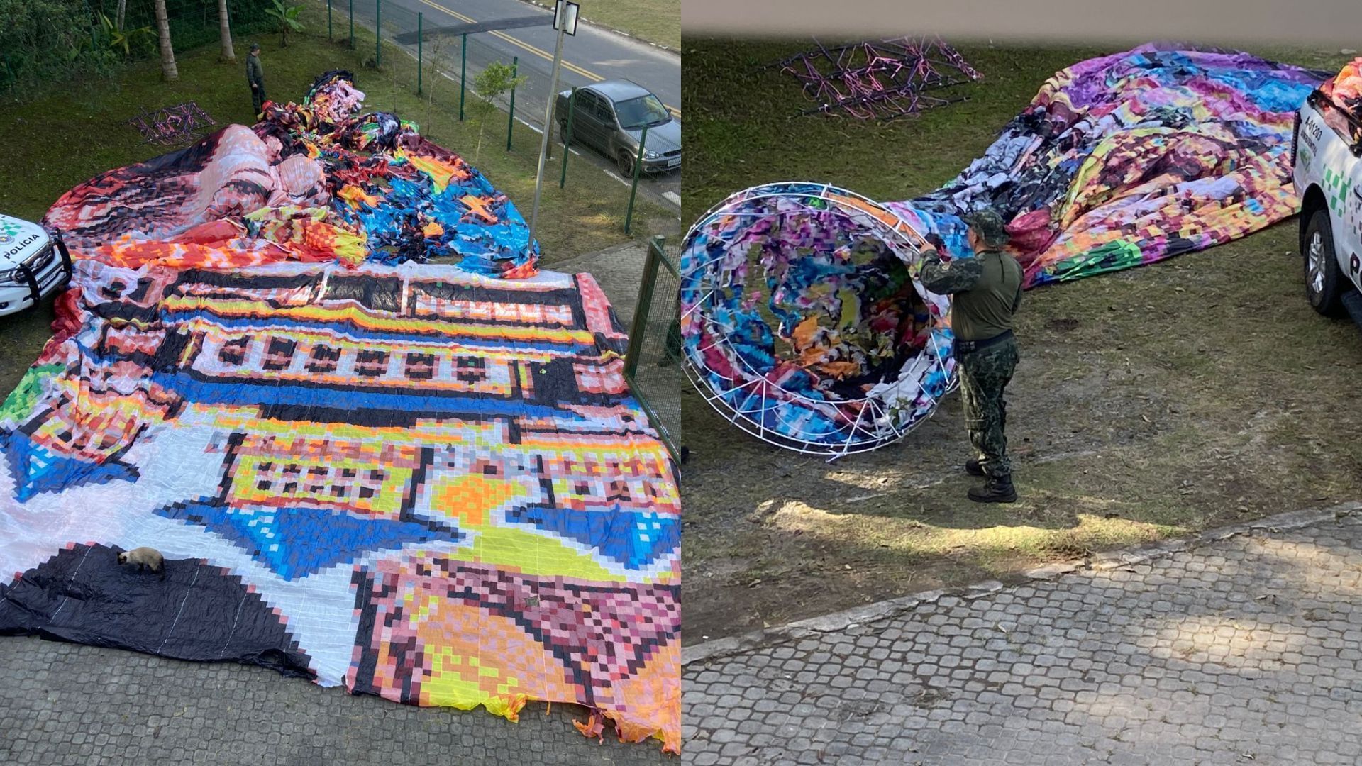 Balão gigante é solto em área de conservação no ABC Paulista