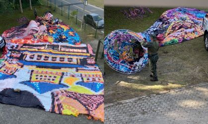 Balão gigante é solto em área de conservação no ABC Paulista