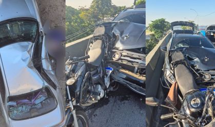 Homem morre ao cair de ponte após ser atropelado por carro que fugia da PM