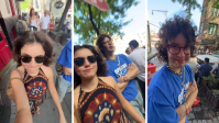 Filha de Sandra Annenberg posa com filho de Luciana Gimenez e Mick Jagger