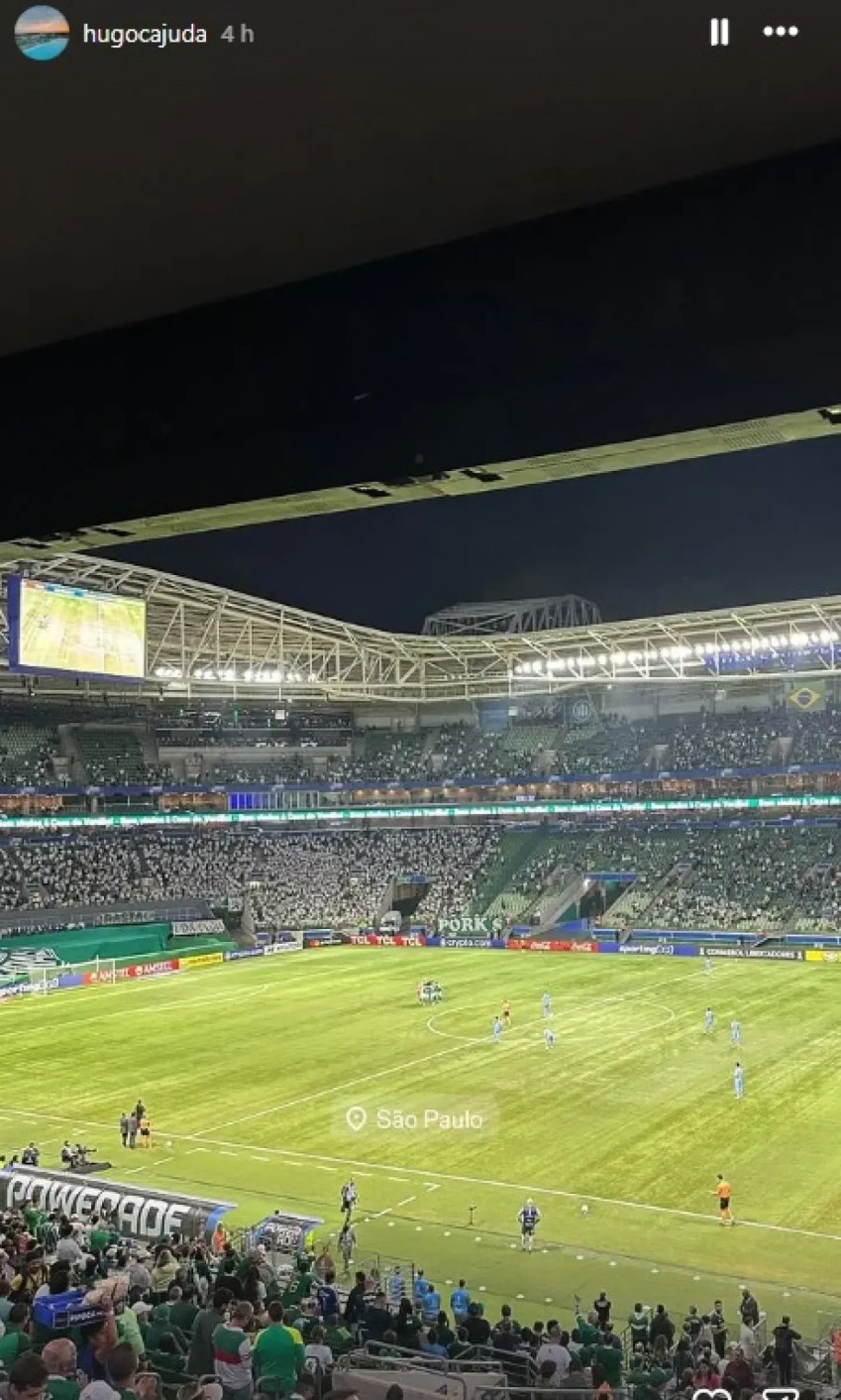 Empresário de Abel Ferreira foi ao Allianz Parque em jogo da Libertadores • Foto: Reprodução/ Instagram