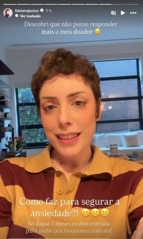 Fabiana Justus falou sobre a situação nesta terça-feira (6) • Instagram/Fabiana Justus