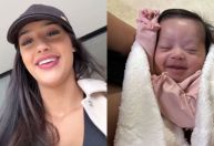 Filha de Bia Miranda, que nasceu prematura, recebe alta do hospital