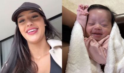 Filha de Bia Miranda, que nasceu prematura, recebe alta do hospital