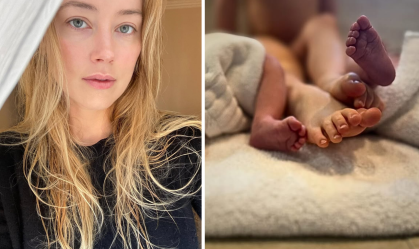 No Dia das Mães, Amber Heard anuncia nascimento dos filhos gêmeos