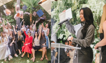Kris Jenner celebra formatura de Kim Kardashian: "Minha advogada"