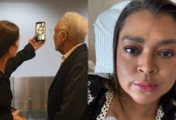 Gilberto Gil faz chamada de vídeo com Preta Gil, que trata câncer nos EUA