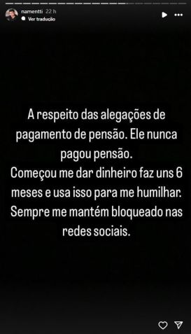 Guilherme Rocha desabafou nas redes sobre o pai, o cantor Latino • Instagram/Namentti
