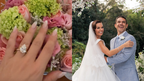 Isis Valverde mostrou com detalhes seu anel de casamento