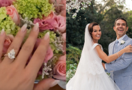 Isis Valverde mostra anel de casamento luxuoso com Marcus Buaiz