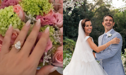 Isis Valverde mostra anel de casamento luxuoso com Marcus Buaiz