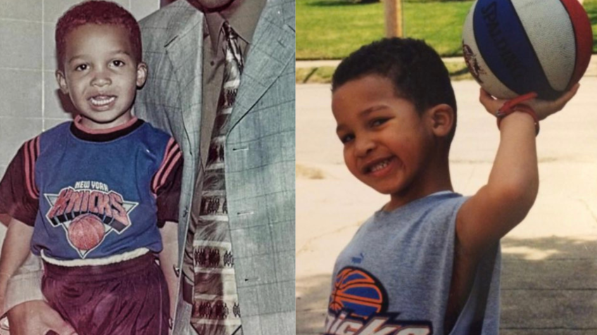 Jalen Brunson era torcedor do Knicks na infância • Fotos: Reprodução