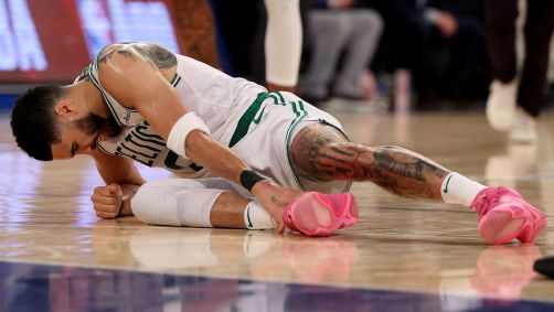 Jayson Tatum se lesiona em derrota para os Knicks