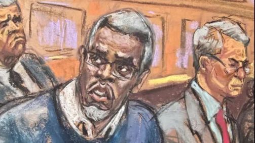 Sean &quot;Diddy&quot; Combs no tribunal no julgamento por tráfico sexual