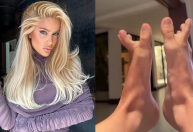 Karoline Lima viraliza com dança de "Bad Romance" feita com os pés; veja