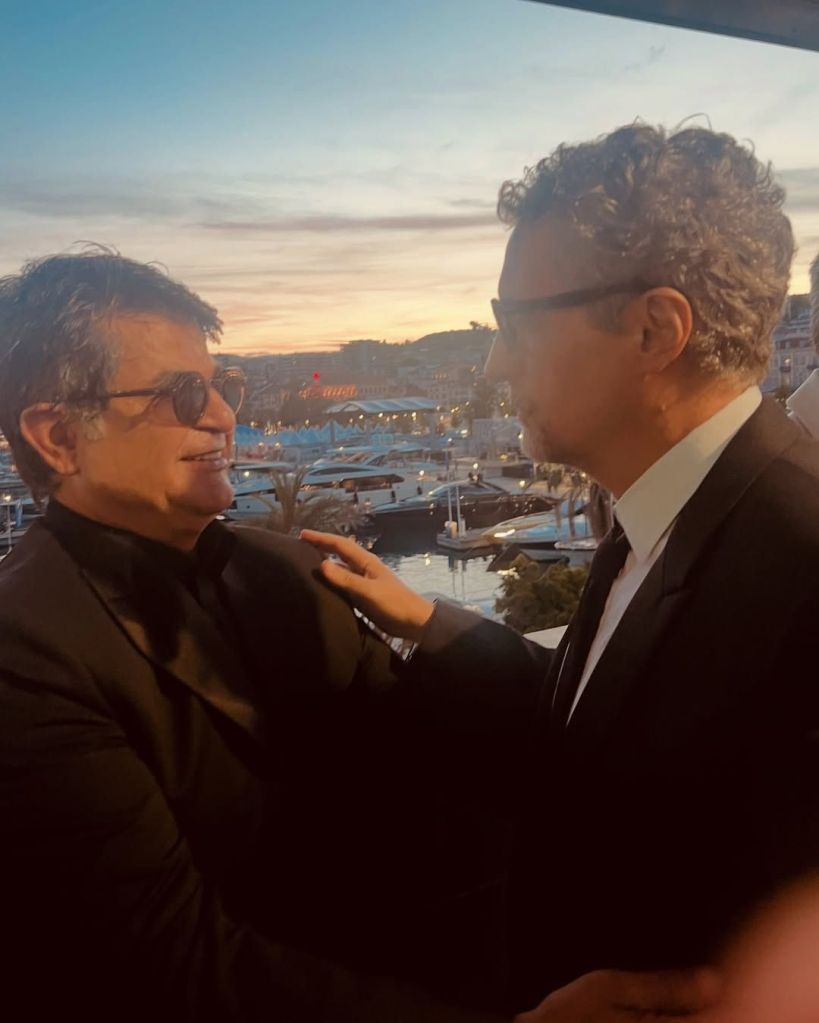Kleber Mendonça Filho e o diretor iraniano Jafar Panahi