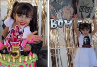 Fã mirim viraliza com aniversário de 5 anos temático de Lady Gaga; veja