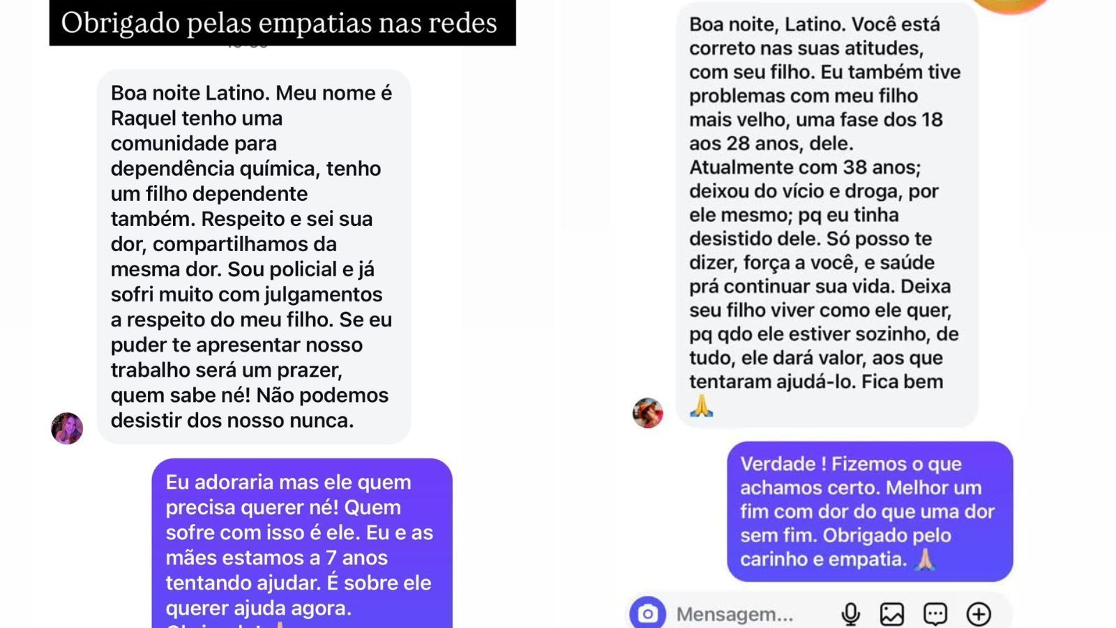 Latino agradece apoio após desabafo sobre filho • Instagram/Latino