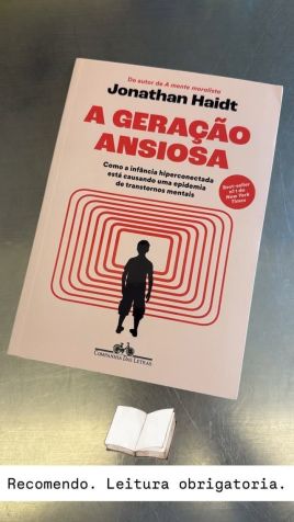 Luciano Huck recomendou um livro sobre a geração ansiosa • Instagram/Luciano Huck