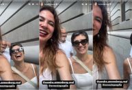 Luciana Gimenez encontra Sandra Annenberg em Nova York: "Vou ficar famosa"