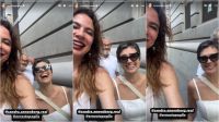 Luciana Gimenez encontra Sandra Annenberg em Nova York: "Vou ficar famosa"