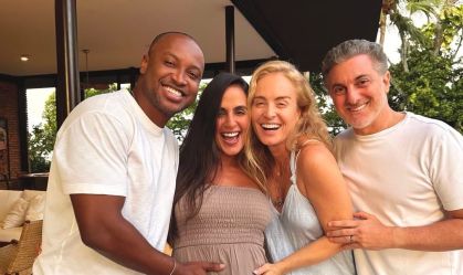 Angélica celebra gravidez de Carol Peixinho e Thiaguinho: "Dinda ama"