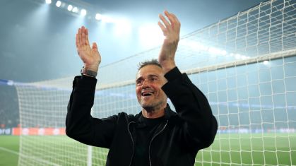 Luis Enrique comemora classificação do PSG à final da Champions