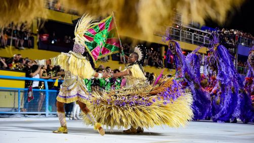 Estaçao Primeira de Mangueira esteve no Desfile das Campeãs de 2025