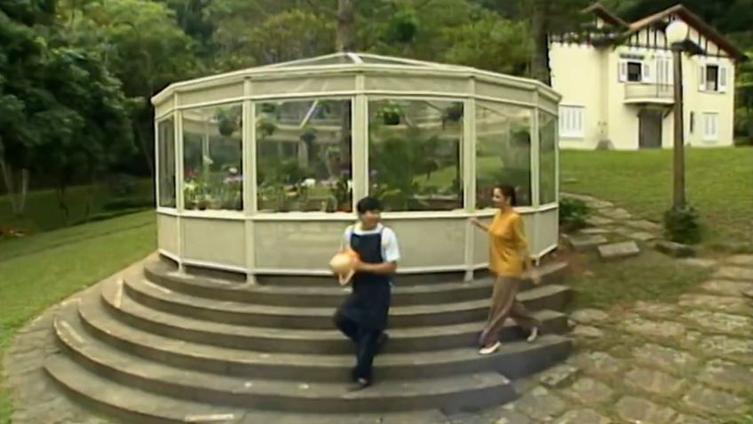 Orquidário da mansão de Otavio Jordão de "A Viagem" (1994) • Reprodução/Globoplay