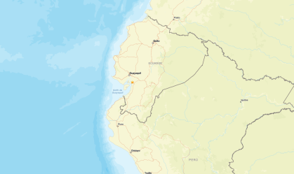 Terremoto de magnitude 4,7 atinge costa do Equador