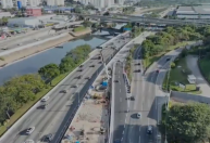 Cratera na Marginal Tietê: Sabesp conclui novo acesso à pista central