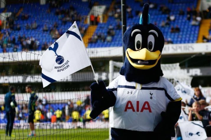 O mascote do Tottenham • Divulgação/Tottenham