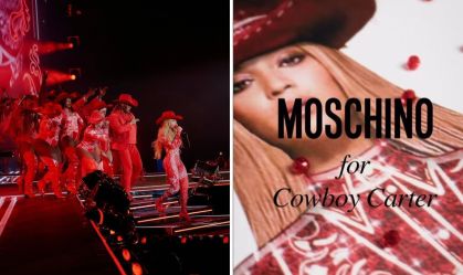 Beyoncé usa look exclusivo da Moschino em turnê "Cowboy Carter"