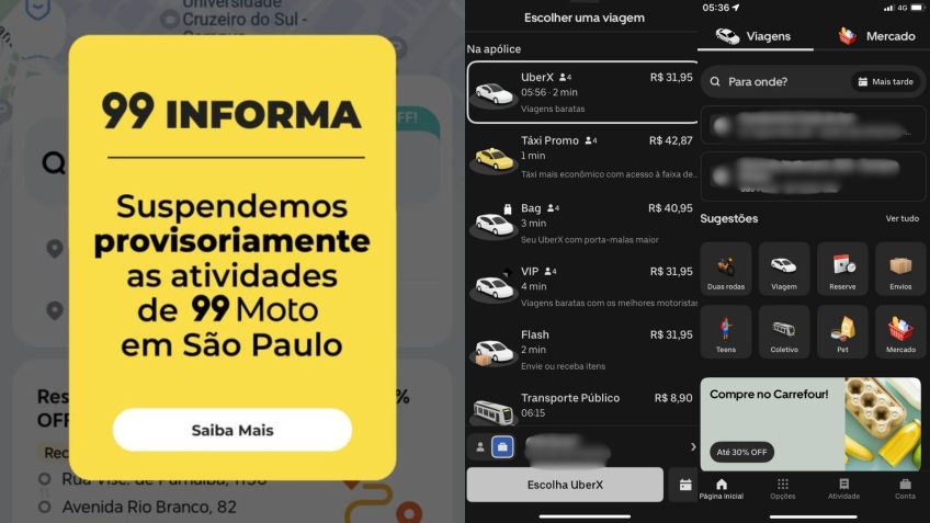 Serviços de mototáxi foram suspensos na cidade de São Paulo • Arquivo pessoal