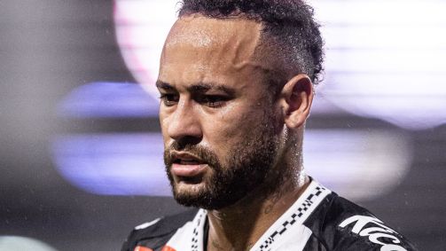 Neymar durante eliminação para o CRB na Copa do Brasil na última quinta-feira (22)